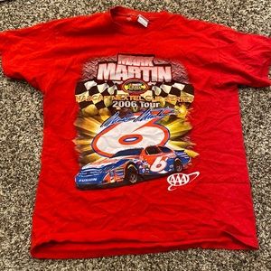 Red nascar short sleeve tee